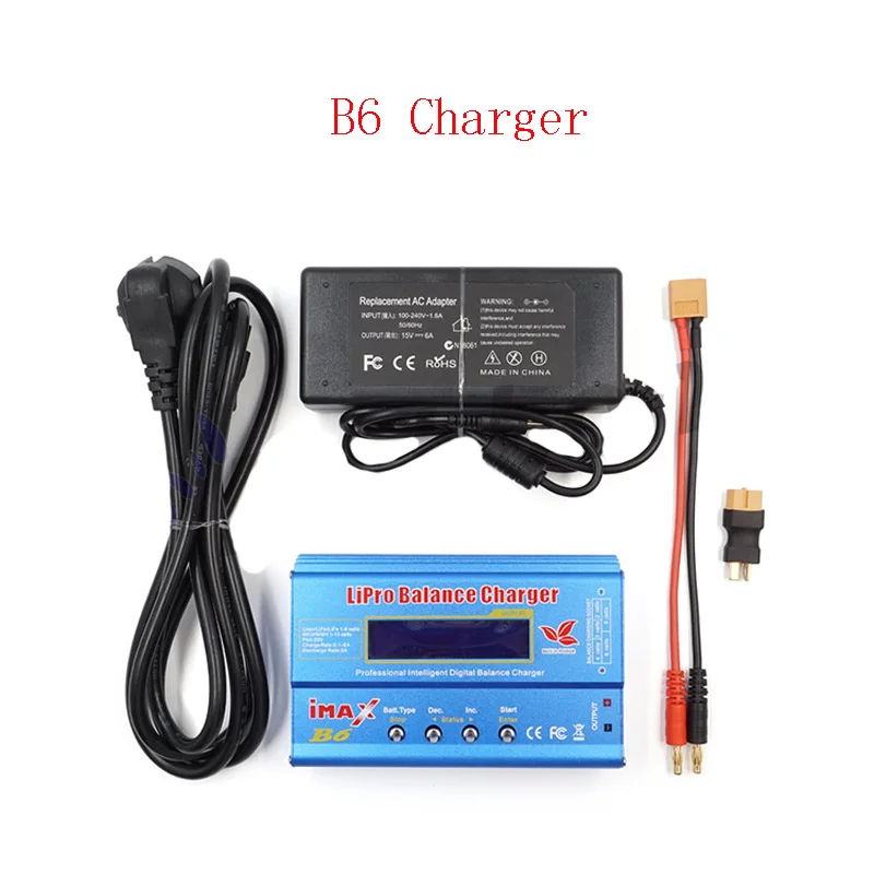 

Hot 1Set iMAX B6 80W 6A MINI Balance Charger Discharger w/ Power Cord and Adapter For RC Drone Lipo NiMh Li-ion Li-Poly LiHv Bat
