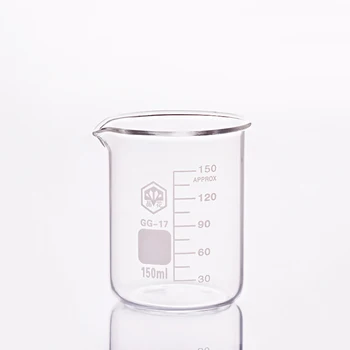 

10pcs Beaker in low form,Capacity 150ml,Outer diameter=60mm,Height=79mm,Laboratory beaker