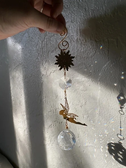 Fairy Lightcatcher SUN CATCHER witchy Rainbow Crystal Hanging Car Prism Suncatcher fairy Decor Rainbows | Украшения и аксессуары