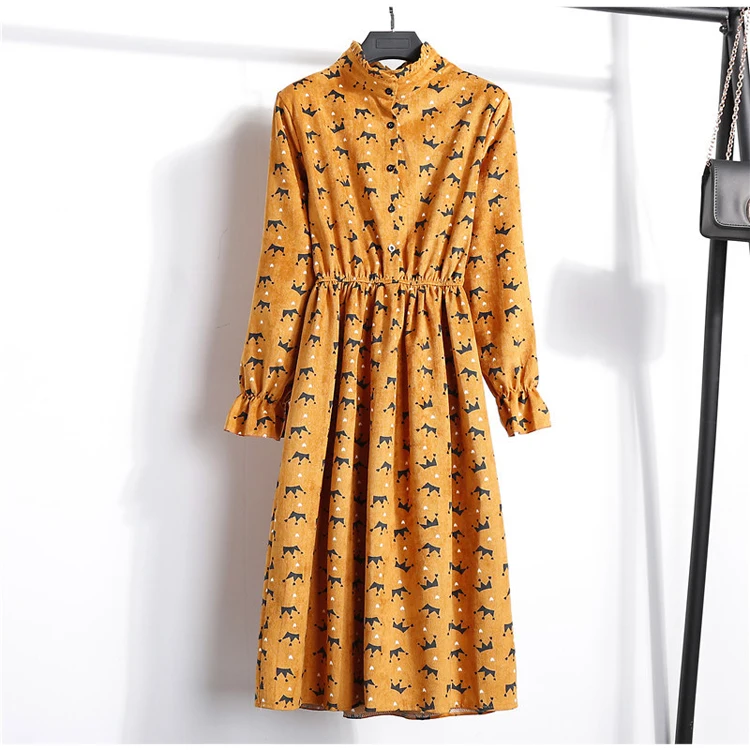 half meter Autumn Winter ginger bottom with crown print cotton corduroy fabric for dress shirt trouser overcoat T859