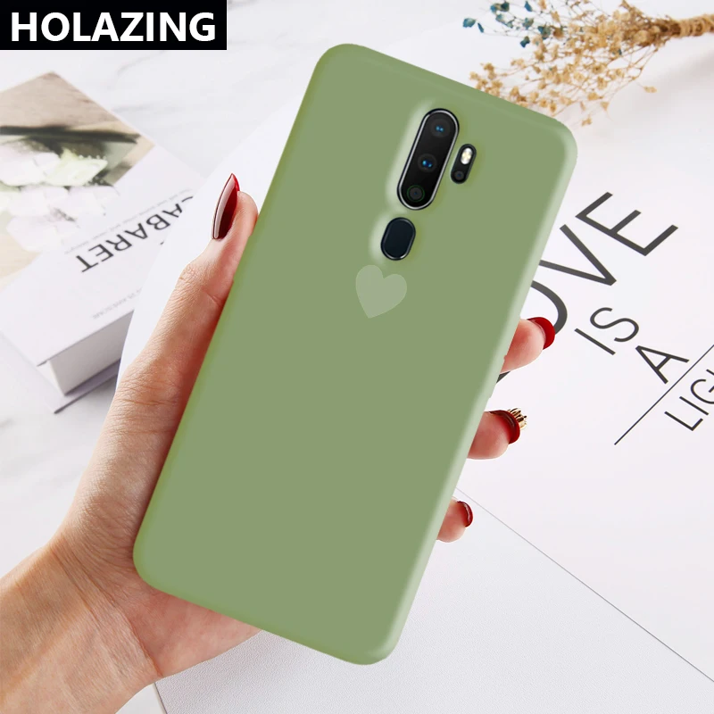 Мягкий силиконовый чехол для OPPO A9 A5 A3S A7 AX7 AX5S с изображением сердца ярких цветов