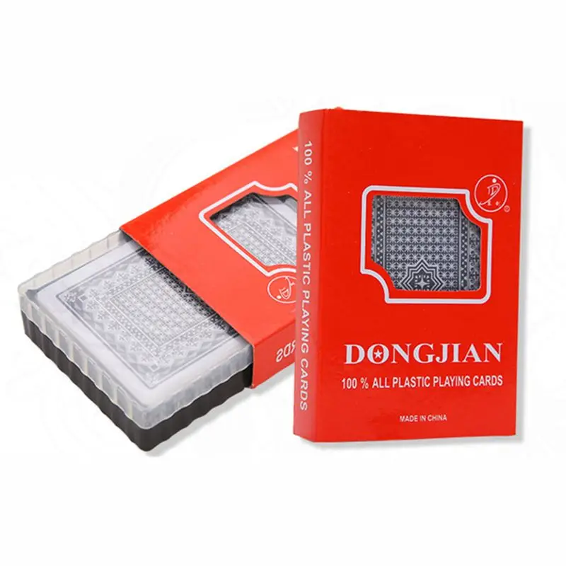 

Quality Waterproof PVC Plastic Playing Cards With Plastic Box 54pcs Deck Poker Classic Magic Tricks