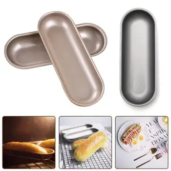 

Oval Shape Non-Stick Loaf Pan Toast Bread Cake Mold Carbon Steel Loaf Pastry Baking Mold Compatible With Instant Pot