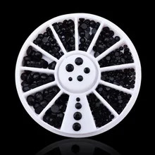 1 шт. черный сверлильный диск для ногтей зеркальный блеск порошок металлический цвет дизайн ногтей УФ гель полировка хромированные хлопья украшения Маникюр