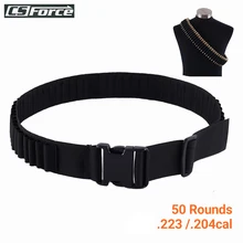 Тактический ремень для патронташа 50 патронов в виде ракушки держатель страйкбол охотничьи. 223/. 204cal патроны держатель военный, для дробовика патронташ