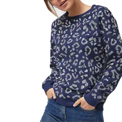 Женские модные толстовки с принтом, пуловер, повседневные теплые топы с круглым вырезом, толстовка с капюшоном