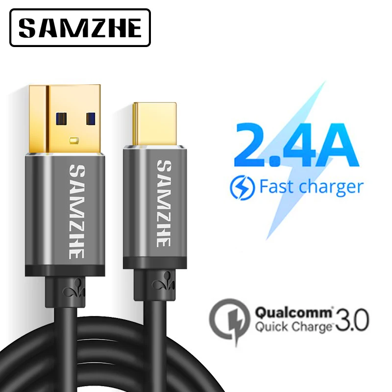 SAMZHE USB2.0 USB Type C кабель для мобильного телефона 5V 2A зарядный Xiaomi Samsung Huawei 0 25 m/0 5 m/1m/1