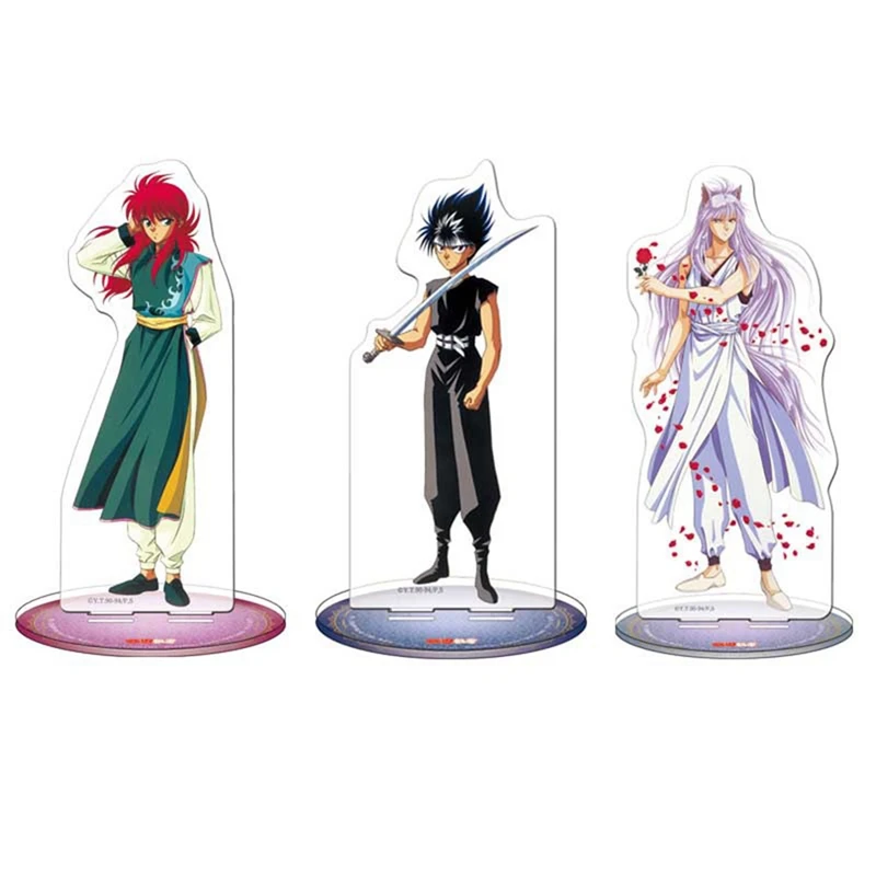 Японское аниме фигурка Hakusho Kurama/мимолетная тень акриловая фигурка Коллекционная модель лицензирования