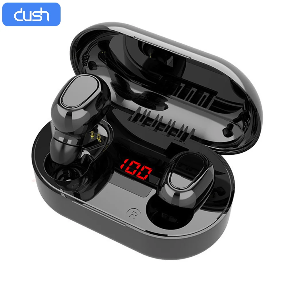 

DUSH Wireless Earbuds TWS Headphones Bluetooth 5.0 Earphone Mini Headset Waterproof Handsfree Ear Buds Mic for iPhone Samsung