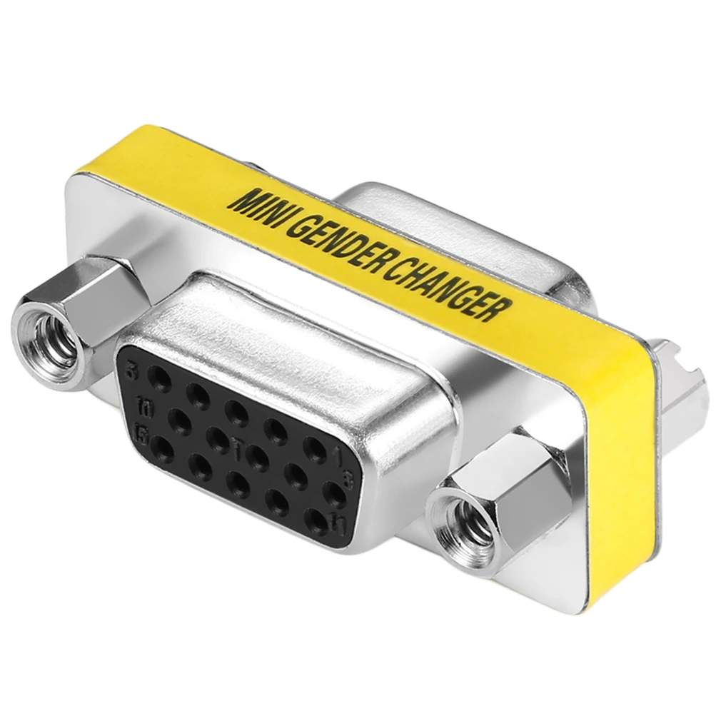 Новый женский VGA HD15 Pin Пол преобразователь Конвертор адаптер для мониторов