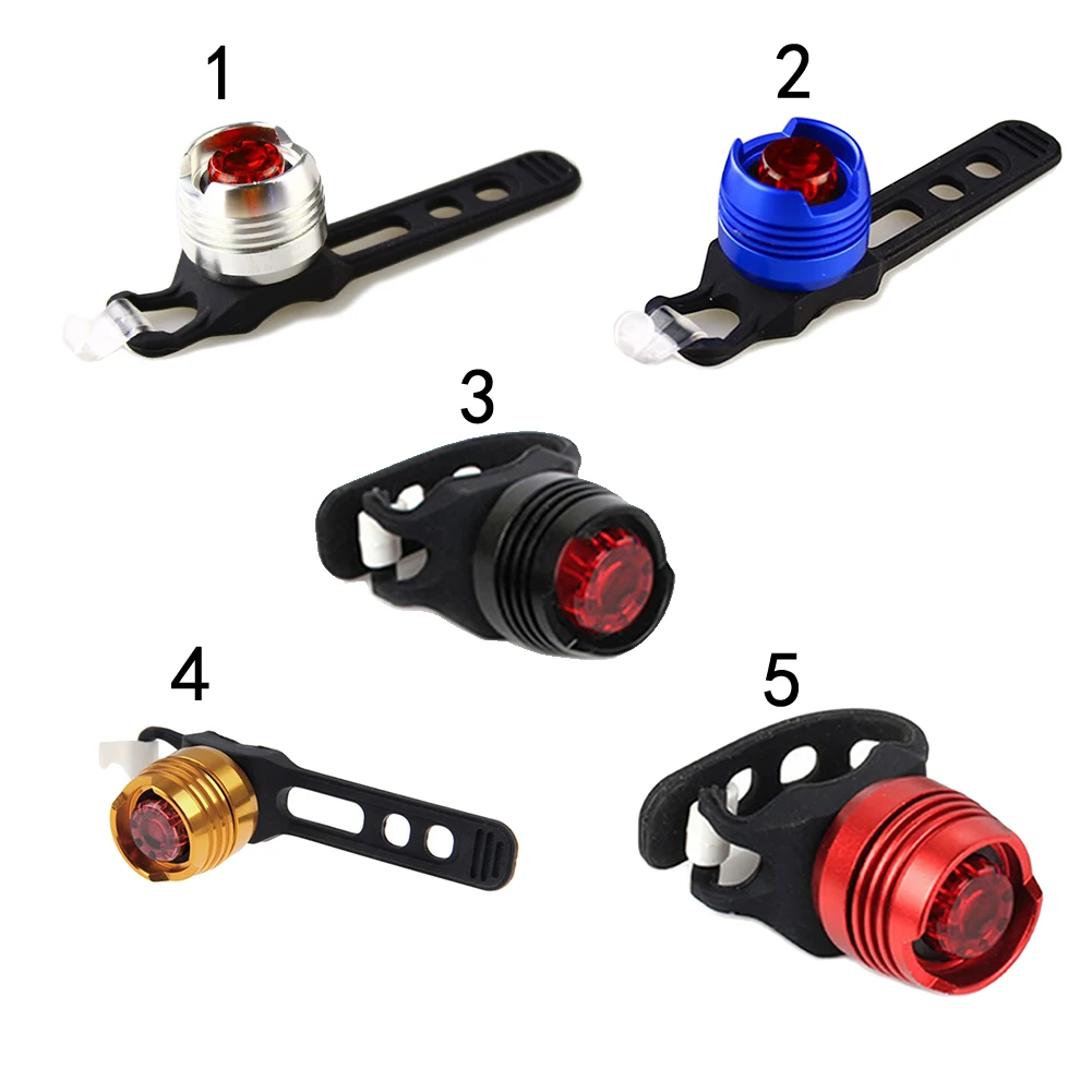 Flash Deal Bike Bicycle Cycling Front Rear Tail Helmet Red Flash Lights 3 Modes Safety Warning Lamp Waterproof Cycling Safety Light 4