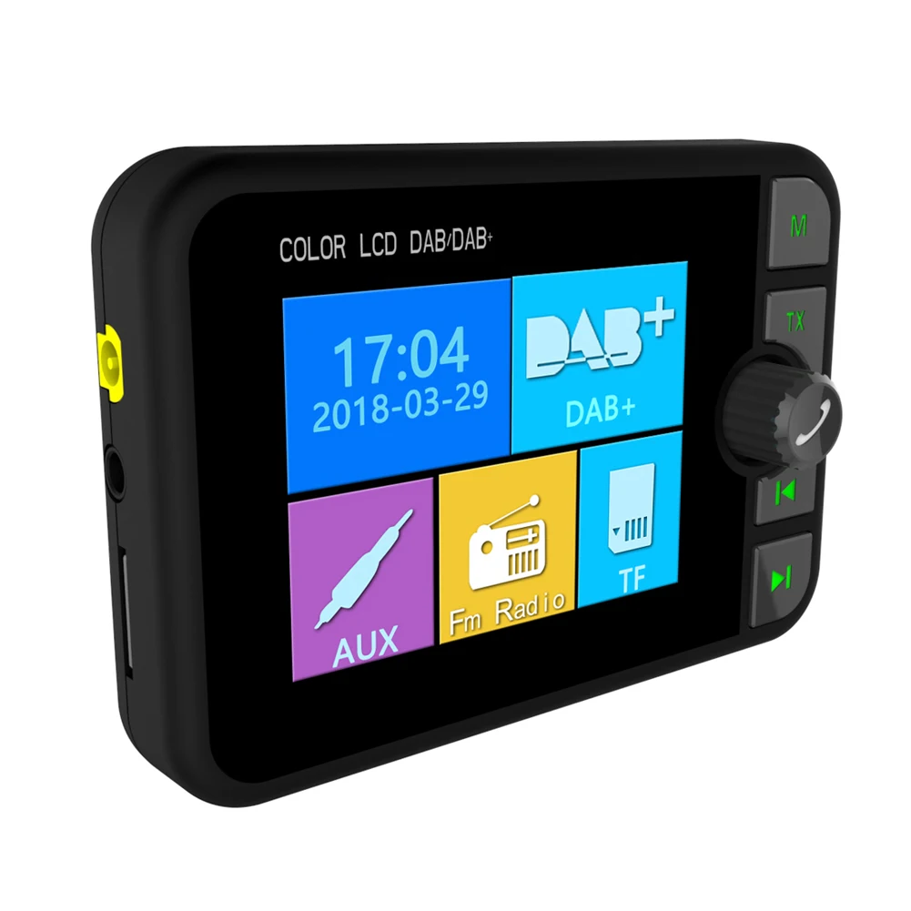 2," Универсальный Bluetooth Автомобильный DAB+ радиоприемник fm-передатчик адаптер с антенной FM MP3 адаптер автомобильный радиопередатчик - Цвет: LCD Color Screen