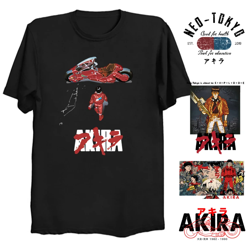 Футболка AKIRA из 100% хлопка футболка Tetsuo Kaneda Capsule аниме одежда Katsuhiro Otomo манга Synthwave
