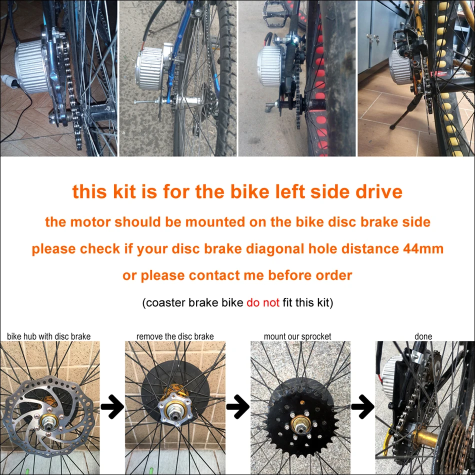 Dc 24V 250W Electric Bicklcle Motor Conversion Kit for 20"-28" Electric Bike,USA Dc 24V 250W Electric Bicklcle Motor Conversion Kit for 20"-28" Electric Bike,USA