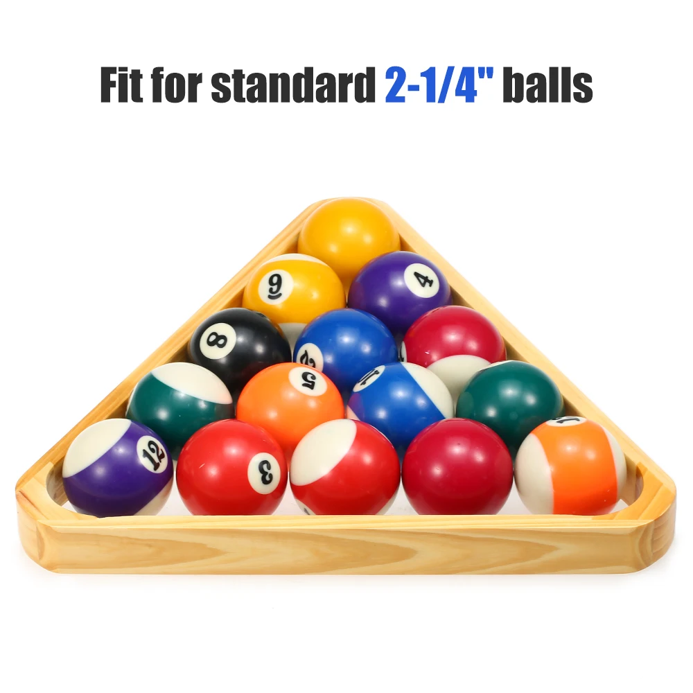 Бильярдный шар стойка набор 9-ball алмаз 15-треугольник для шаров цельный деревянный