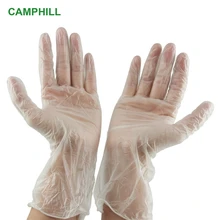 Прямые продажи одноразовые ПВХ перчатки анти-жирный винил 9 дюймов 12 дюймов без порошка прозрачные чистые Промышленные Перчатки