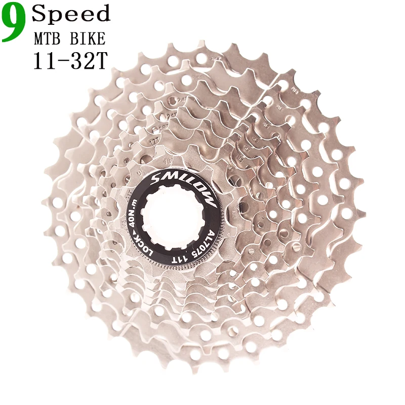 Черный SMLLOW, 9 скоростей, 11-32 T, MTB, кассета для горного велосипеда, 9 s, 18 s, 27 s, 32 t, маховик свободного хода для велосипеда, запчасти M370, M430, M4000, M590, M3000 - Цвет: Черный