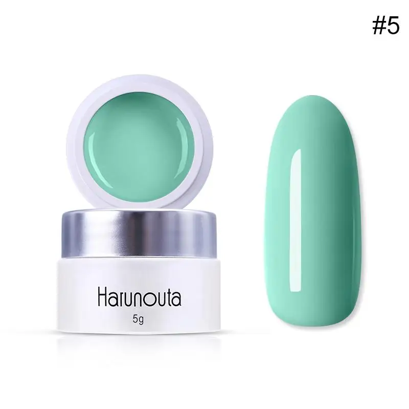 Harunouta, 60 цветов, 5 г, чистый полуперманентный лак, гель Vernis, верхнее покрытие, лак для ногтей, салонный, впитывается, УФ светодиодный, художественный Гель-лак для ногтей - Цвет: 44684-5