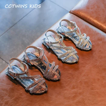 

Kids Shoes 2020 Summer Children Fashion Princess Heel Baby Girls Brand Shoes Toddlers Rhinestone Sandals Silver PY-PS-044