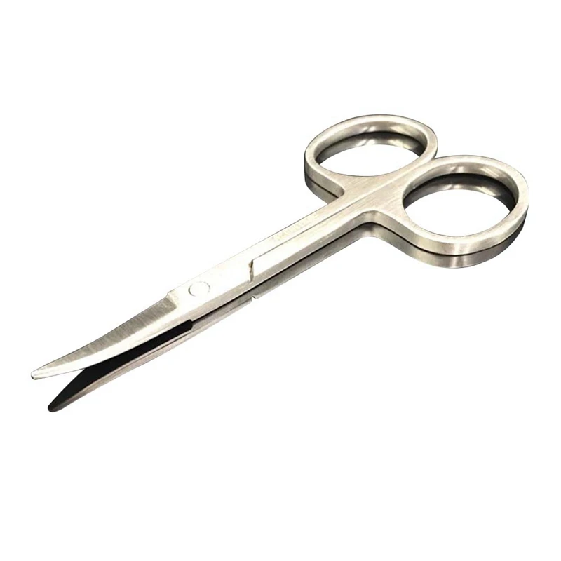 Professional Nail Scissor Manicure Tool For Nails Eyebrow Nose Eyelash Cuticle Scissors Curved Pedicure Scissors Oct eyebrow scissors stainless steel scissors manicure scissors beauty scissors