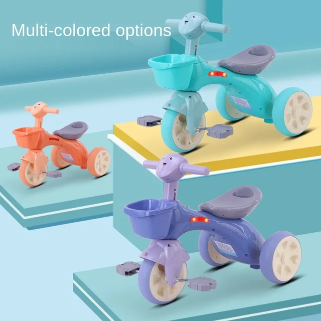 Doki Toy Children's Scooter With Music And Light Walker Children's Four-wheel Balance Bike Without Pedals 1-3 Years Old 4