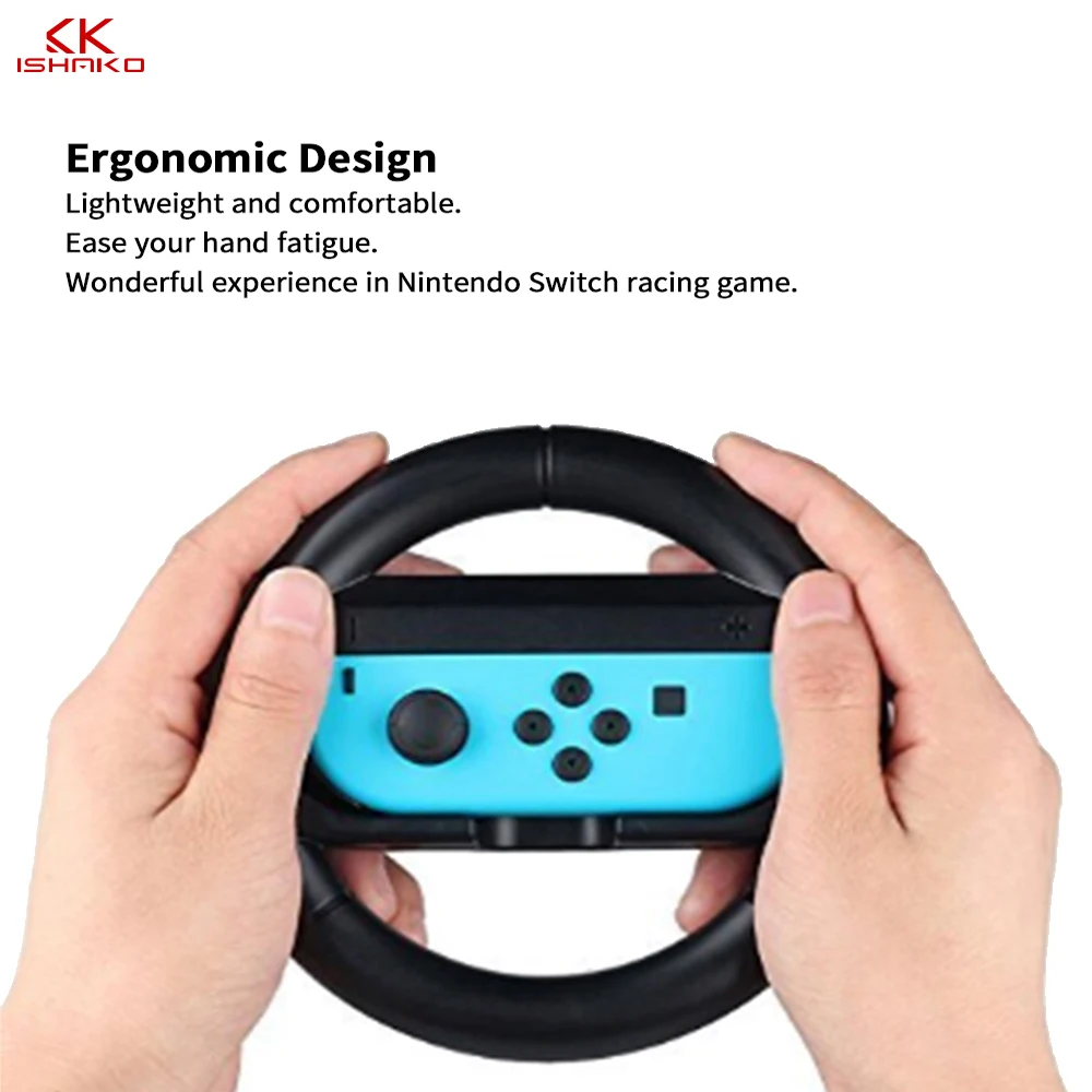 

2pcs 1 Pair ABS Steering Wheel Handle Stand Holder for Nintend Switch Left Right Joy-Con Joycon NS NX Controller Gamepads