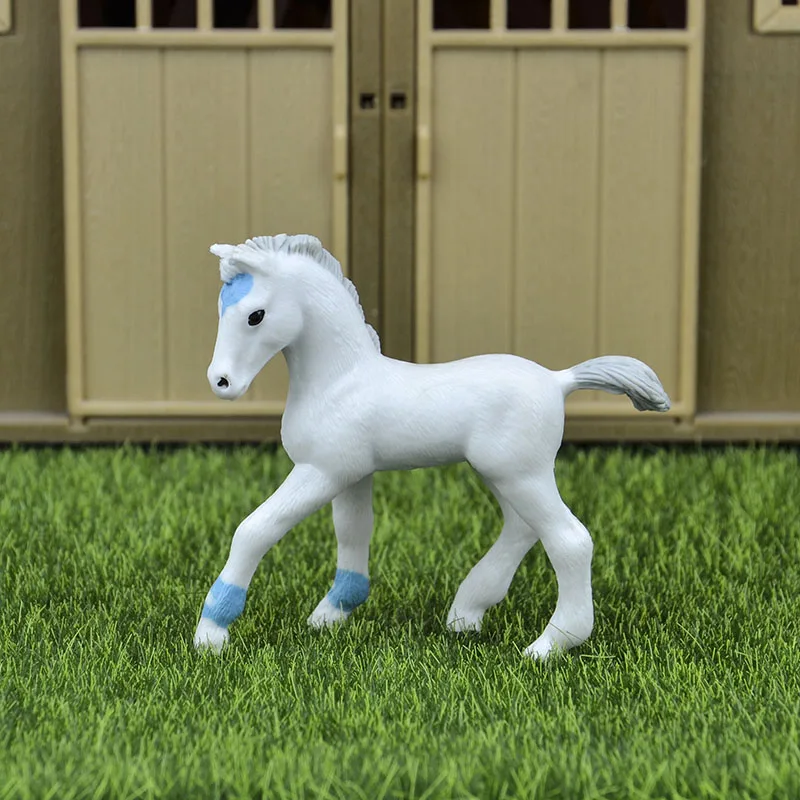 Quarter Horse cub 44 вида сельскохозяйственных животных Appaloosa Гарвардский Ганновер Clydesdale Quarter arabian Horse коллекция ферма стабильная фигурка модель детская игрушка - Цвет: Quarter Horse cub