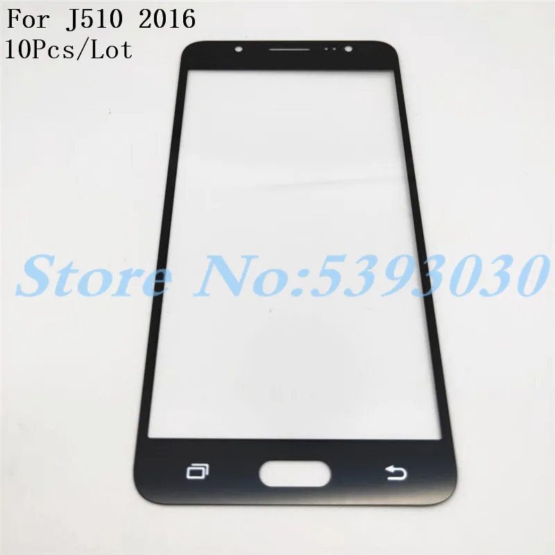 10Pcs/Lot For Samsung Galaxy J5 J510F J510G J510Y J510M J510 Front Glass Touch Screen Outer Panel Lens Repair Part