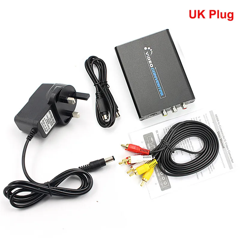 HDMI к 3RCA AV CVBS Композитный S-Video R/L аудио видео конвертер адаптер 1080P новое поступление