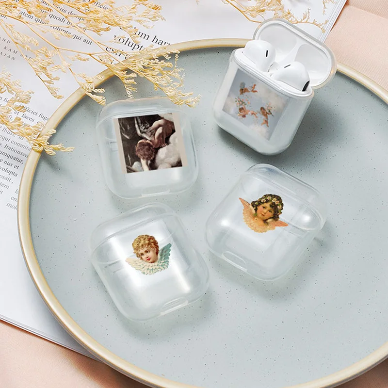 Мягкий чехол для Air Pods Apple airpods роскошный с рисунком Ангела из мультфильма детский