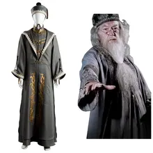 -Disfraz de Albus Dumbledore para adultos, conjunto completo de Bata, sombrero, para carnaval y Halloween, disponible