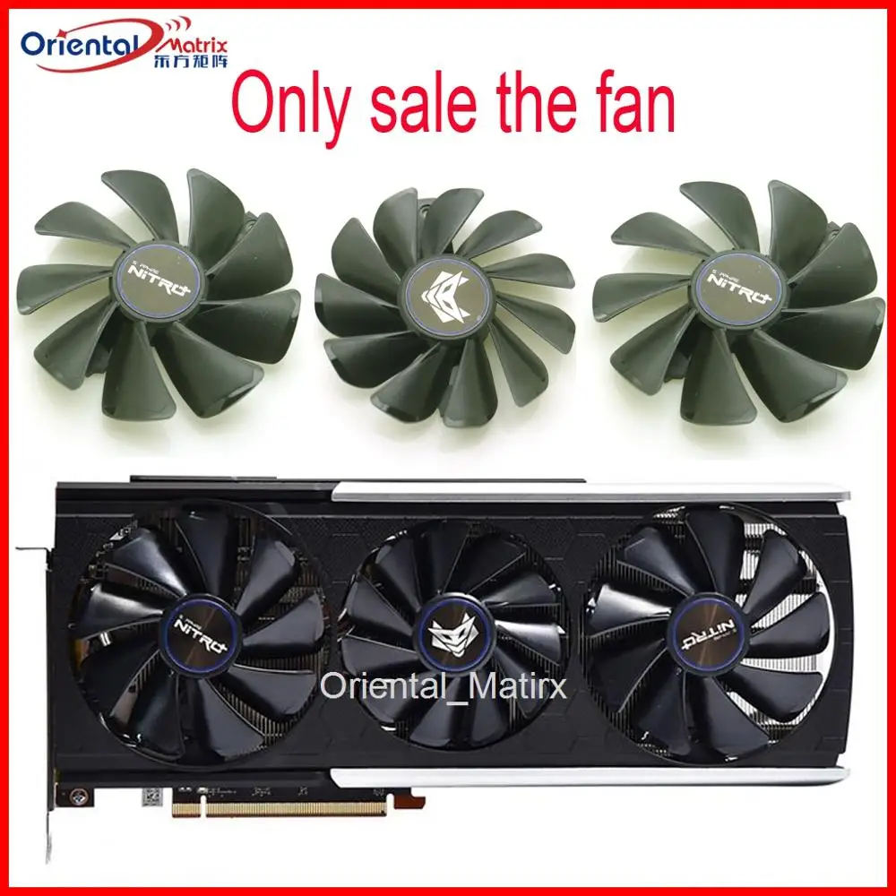 

Free Shipping FD10015M12D FDC10H12D9-C DC12V VGA Fan For Sapphire RX5700XT RX5700 RX5600 XT D6 OC Graphics Card Cooling Fan