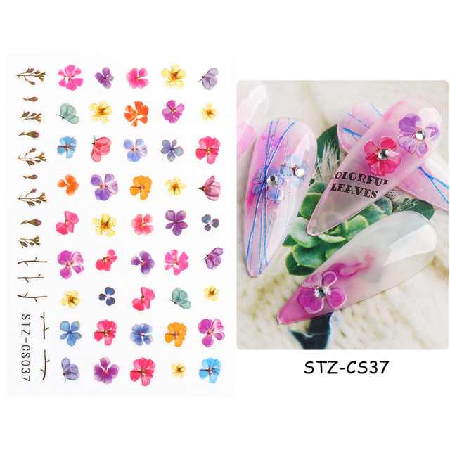 Golden Curve Marble Line Nail Sticker Irregular Swirl Striping Slider Charm Nail Design Gel Polish Decal Manicure LESTZ-CS067