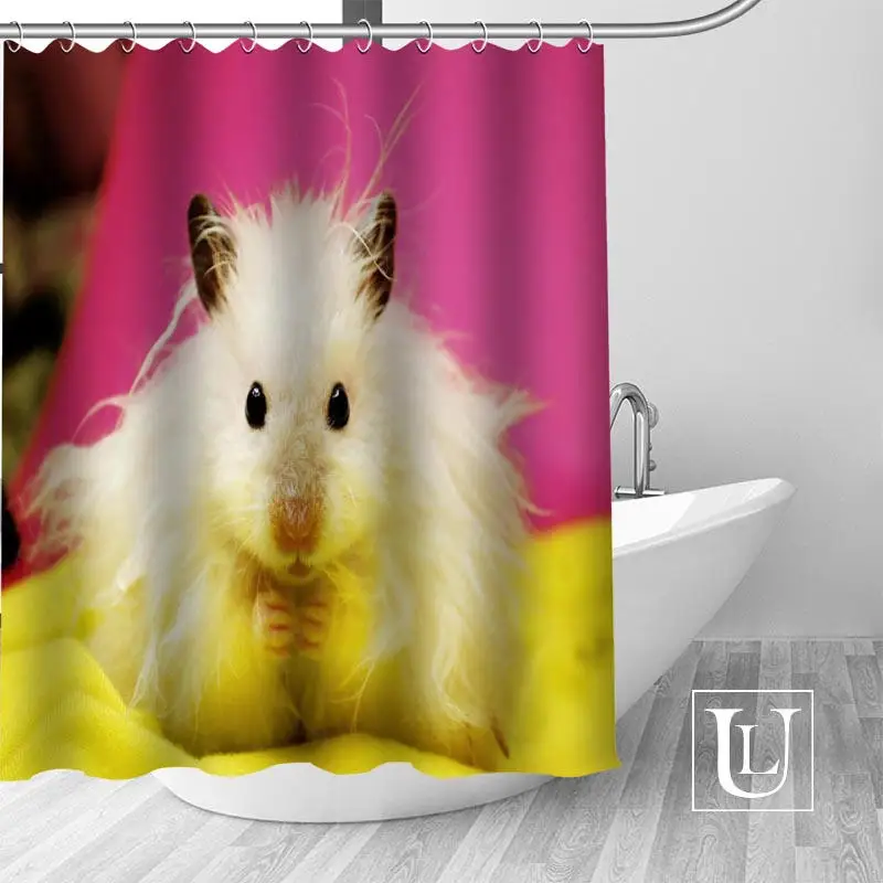 

Hot New Eco-friendly Hamster Shower Curtain Custom Bathroom Curtain modern Polyester Fabric Thick Waterproof Mildew