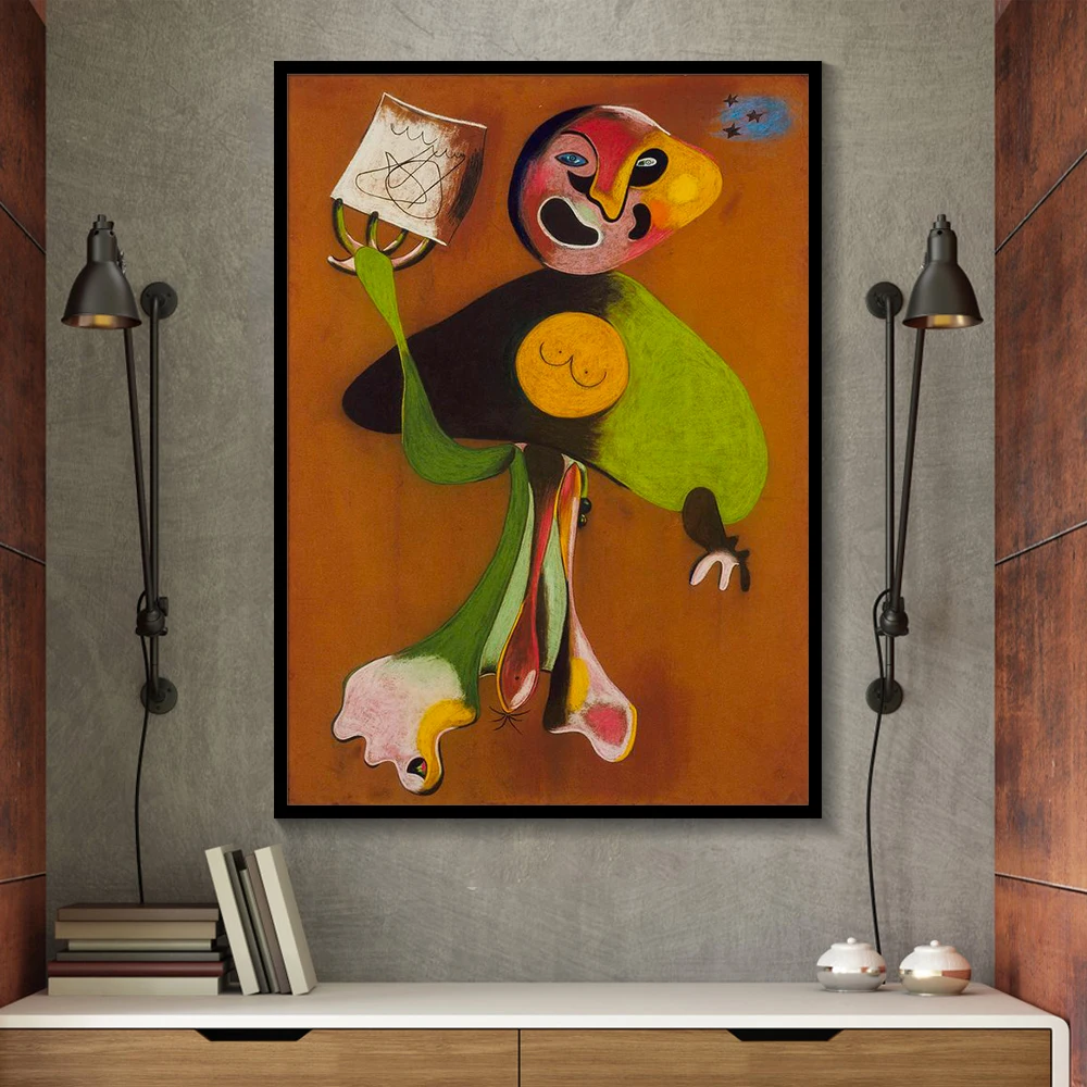 Joan Miro Абстрактная живопись акварельная картина знаменитые плакаты принты Quadros