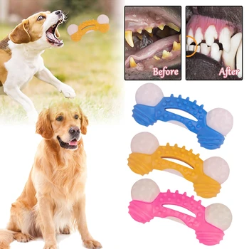 

Dog Chew Toy, Indestructible Dog Toys For Aggressive Chewers, Teeth Cleaning, Safe Durable Bite Resistant Toothbrush Stick For