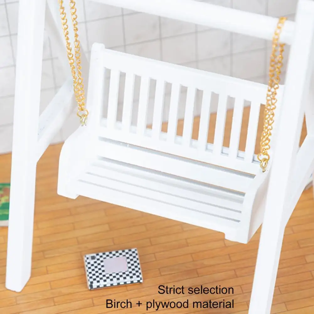 

Solid Fashionable Ornament Accessory Dollhouse Garden Swing DIY Doll House Hammock Fade-less for Kids
