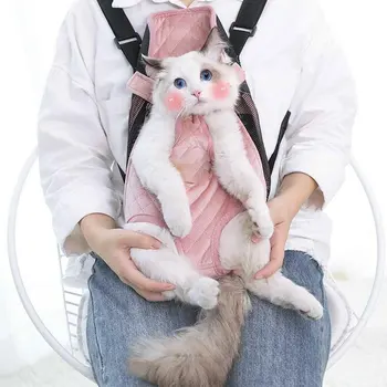 

New Fashion Cat bag out carrying bag with chest bag pet dog out breathable back cat bag Kitty small backpack Cat Small backpack