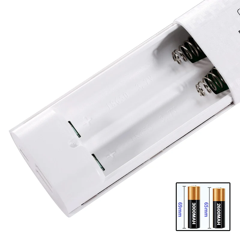USB Li-Ion интеллектуальное зарядное устройство портативный lcd умный DIY Мобильный Внешний аккумулятор чехол с функцией фонарика для смартфона