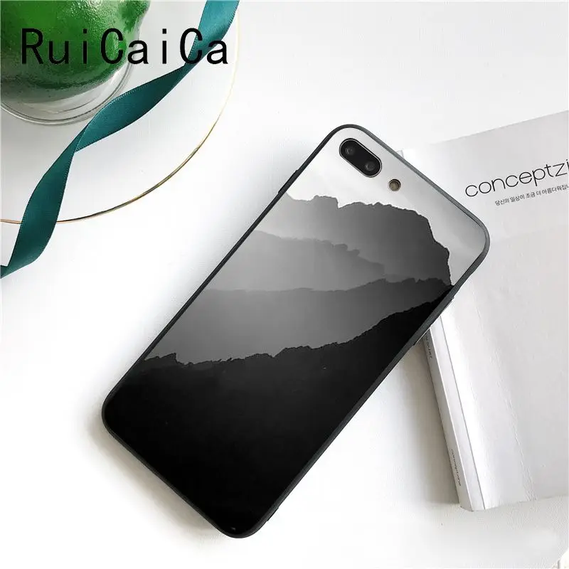 landscape mountain white smoke tree