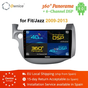 

Ownice 2din Car Radio Player Android 9.0 Head unit dvd GPS Navi For Honda FIT JAZZ 2008 - 2013 360 Panorama DSP 4G RAM