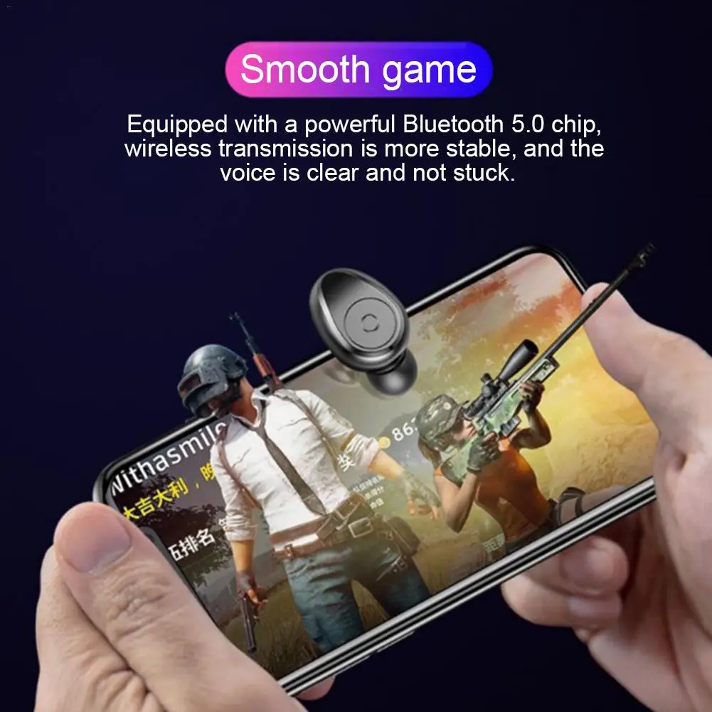 5,0 беспроводные наушники Мини Bluetooth наушники невидимая гарнитура спортивная Гарнитура для Apple Android наушники аксессуары