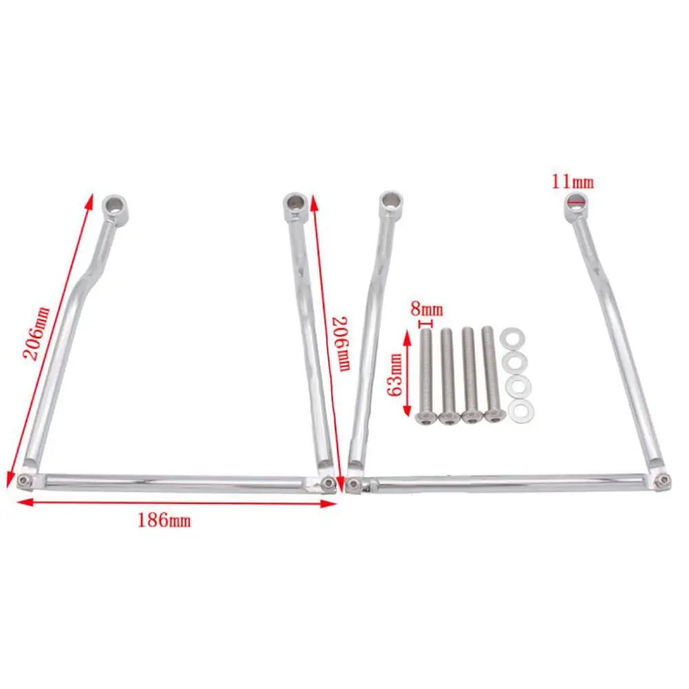 Универсальный мотоцикл седло кронштейн Модифицированная боковая багажная поддержка для седельного багажника мотоцикла кронштейн полная подвижная боковая коробка кронштейн