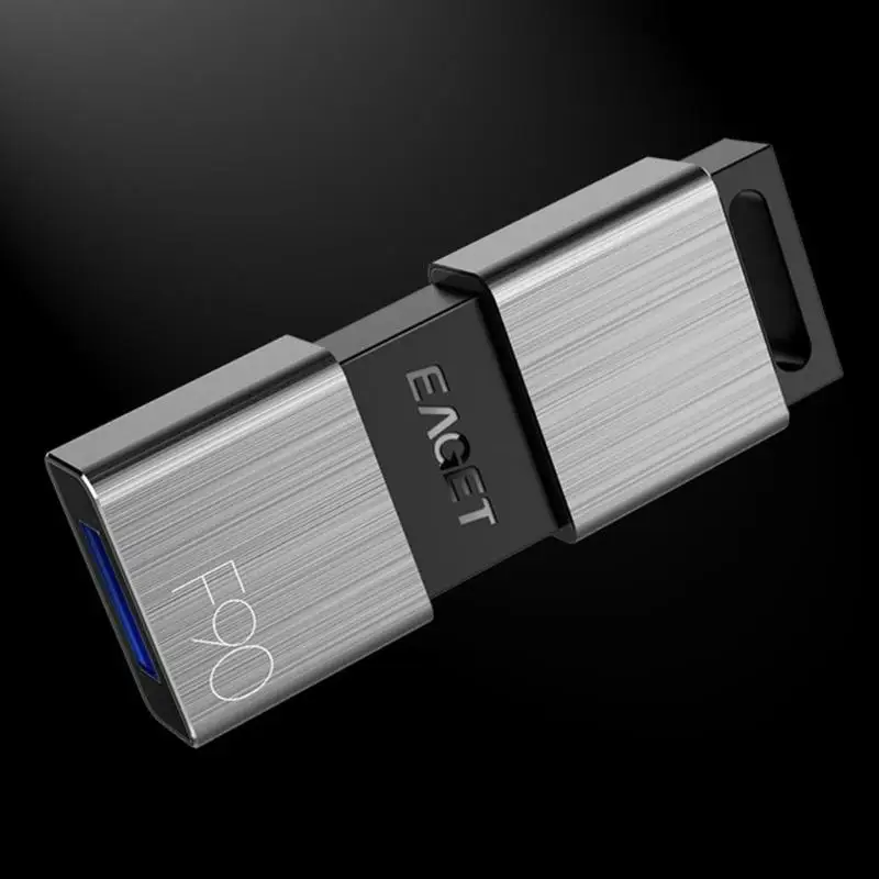 EAGET F90 Портативный бизнес-металлический USB 3,0 U Диск флеш-накопитель 16 ГБ 32 ГБ 64 Гб 128 ГБ 256 ГБ устройство хранения данных ручка