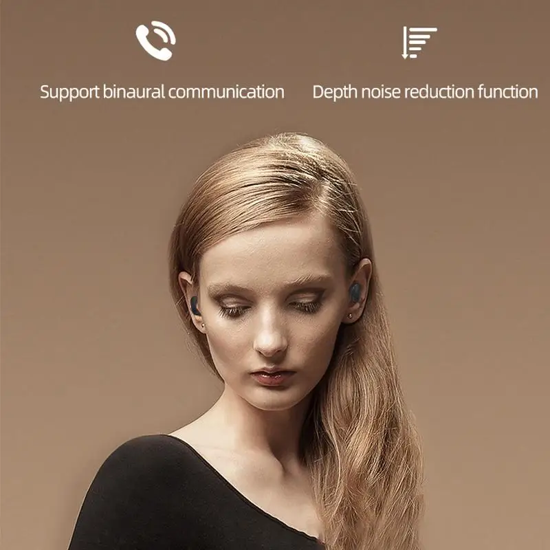 Bluetooth Earphone TWS Wireless Earphones Sport Headset With Mic Led Digital Display waterproof noise reduction Gaming Headset