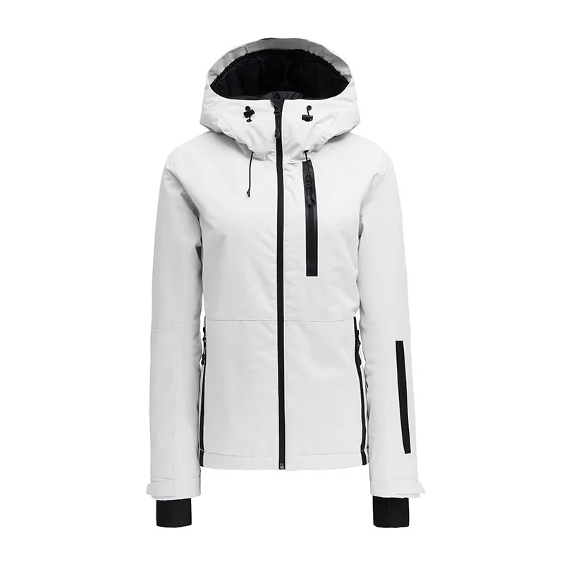 SAENSHING/лыжная куртка для взрослых; Супер теплое зимнее пальто для мужчин и женщин; одежда для катания на горных лыжах и сноуборде - Цвет: men white