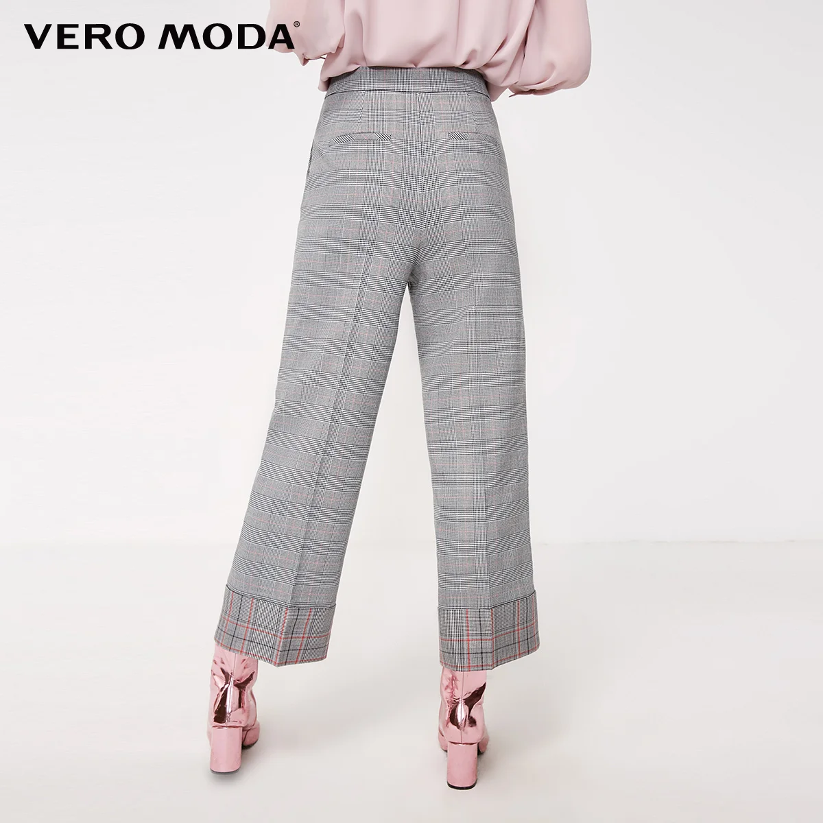 Vero Moda женские укороченные брюки в клетку со средней посадкой | 319150503