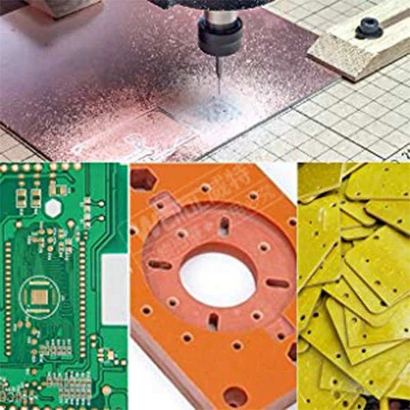 HLZS-10Pcs 0.8Mm-3Mm Carbide End Mill Engraving Bits Cnc Rotary Burrs Set Tool Pcb Mould Plastic Fiber Carbon Fiber Hardwood, 1/
