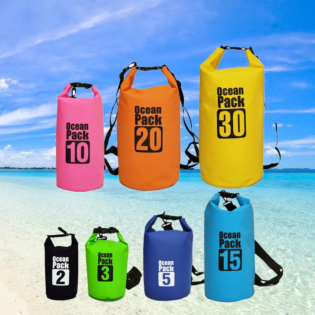 

Outdoor Waterproof Dry Backpack Water Floating Bag Roll Top Sack for Kayaking Rafting Boating River 5L/10L / 15L / 20L / 30L