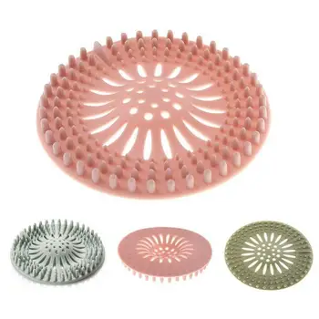 

Direct shower drain cover hair catcher, 3 piece rubber hair stopper sink filter universal drain cover silicone filter kitchen ba